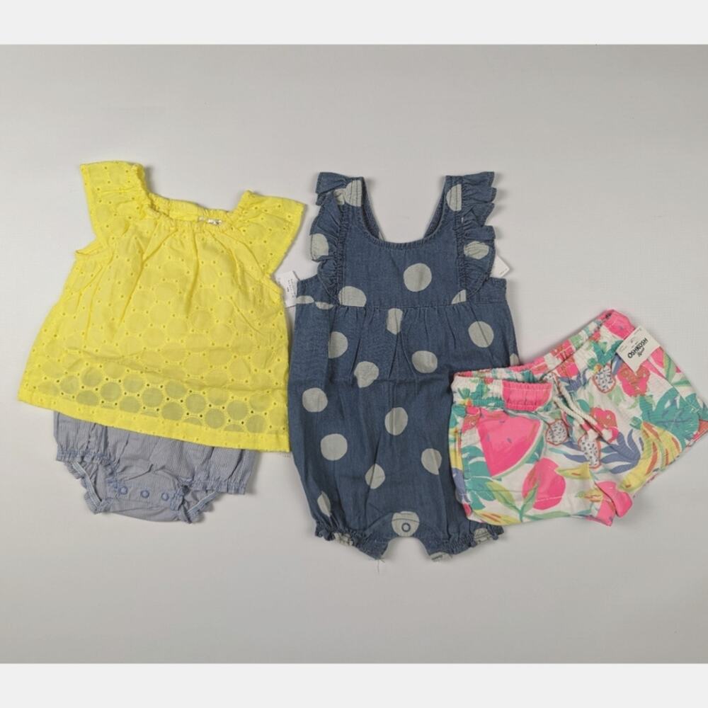 Carter's/Oshkosh infant girls summer 4 piece bundle New